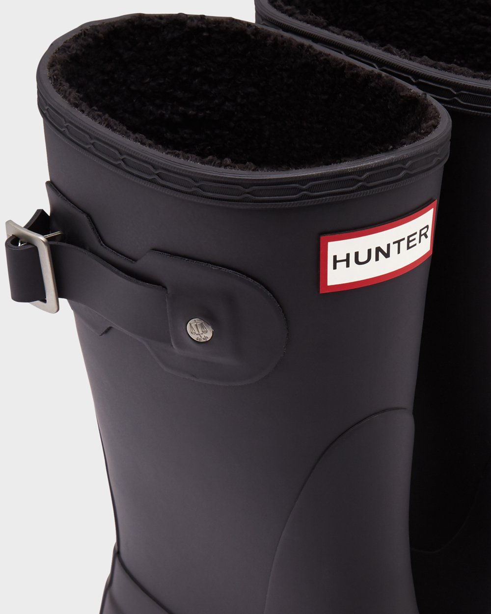 Botas De Cortas Hunter Mujer Original Insulated - Negras - Argentina 5623YAKJE